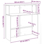 Recepčný pult biely, umelé drevo
